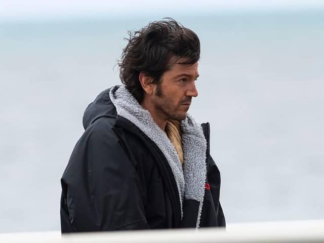 Diego Luna, is reprising his role as leading man Cassian Andor and was filming on Cleveleys beach this week for new 12-part Disney+ series Andor, a prequel to the hit movie Rogue One.