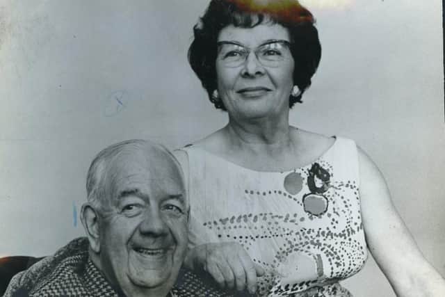 Coun Mrs Constance May Korris and husband Harry Korris