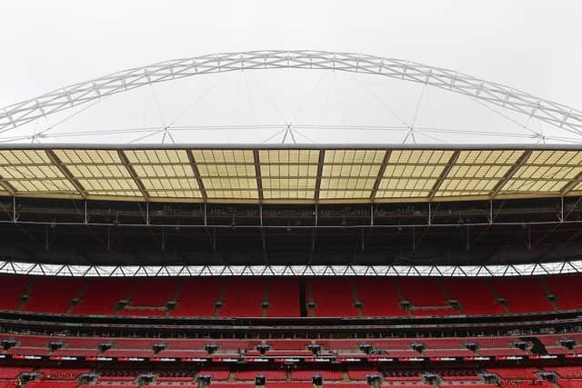 The League One play-off final is due to take place at Wembley Stadium at the end of the month