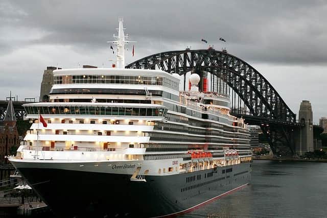 The cruise ship Queen Elizabeth
