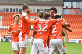 Ellis Simms' strike handed Blackpool a 1-0 win against Bristol Rovers on the final day