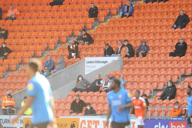 Blackpool last played in front of supporters in September 2020