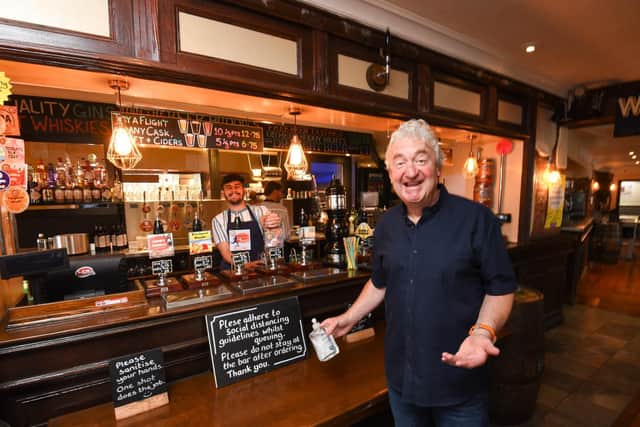 Publican Robert Wynne at the Brew Room, which he is looking forward to reopening on May 17.