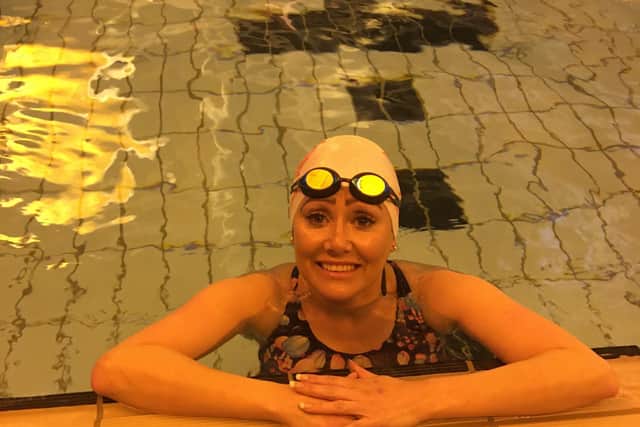 Catherine Cremona, from Bispham, is back swimming five times a week