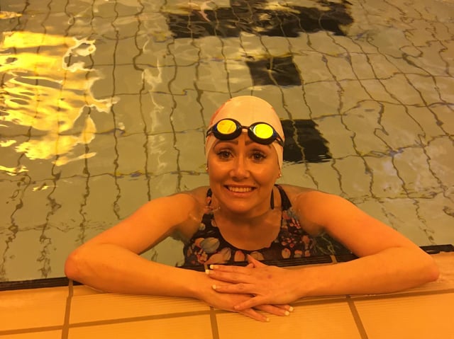 Catherine Cremona, from Bispham, is back swimming five times a week