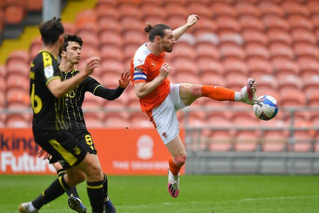 James Husband captained Blackpool against Bristol Rovers on Sunday