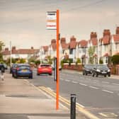 Anchorsholme's bus stops have been painted tangerine, to reflect the town's colour and help those with visual impairments see the stops more clearly.