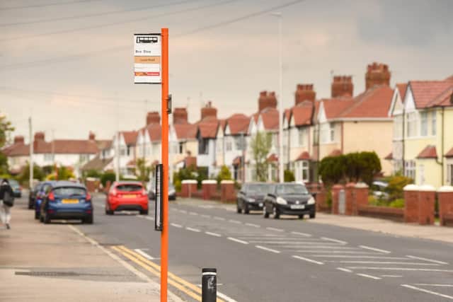 Anchorsholme's bus stops have been painted tangerine, to reflect the town's colour and help those with visual impairments see the stops more clearly.