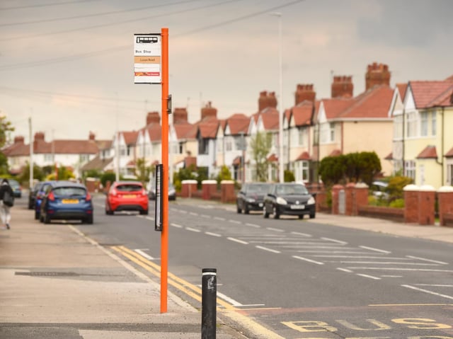Anchorsholme's bus stops have been painted tangerine, to reflect the town's colour and help those with visual impairments see the stops more clearly.