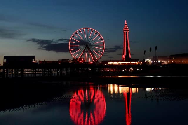 Blackpool Tower and the Illuminations were lit up in red for Jordan Banks last night (May 12), as the resort showed its solidarity with his grieving family and friends. Picture by Dave Nelson