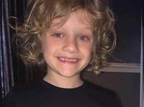 Football fan Jordan was struck by lightning when playing a one-to-one session yesterday in Blackpool
