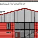 Design plans for the new sports hall for St Aidan's, expected to be ready by September 2022