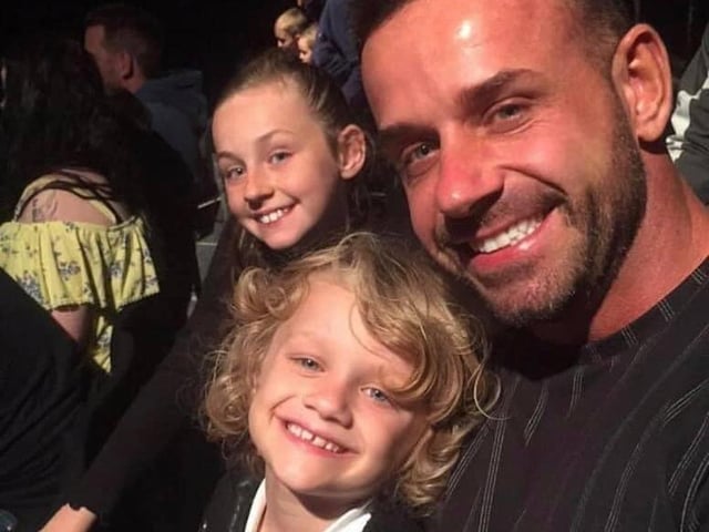Jordan Banks with his dad Matt