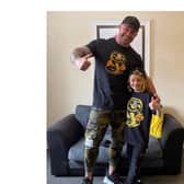 Matt Banks with his son Jordan