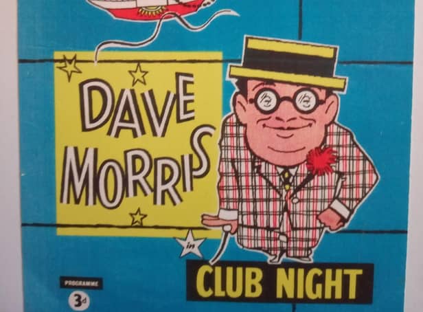 A 1958 programme from when Dave Morris performed in Blackpool
