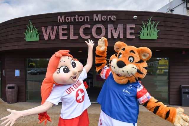 Haven mascots Polly and Rory the Tiger can't wait to welcome families back to Marton Mere in Blackpool. Picture: Daniel Martino/JPI Media