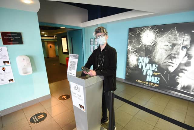 Social distancing measures are in place and staff will wear PPE at Vue in Cleveleys. Picture: Daniel Martino/JPI Media