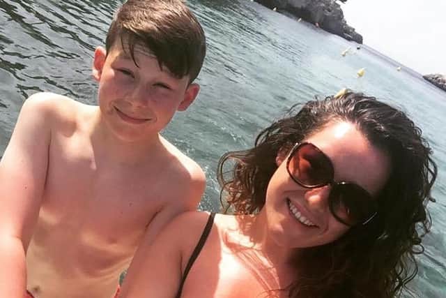 Marshall Metcalfe with his sister Holly Ireland