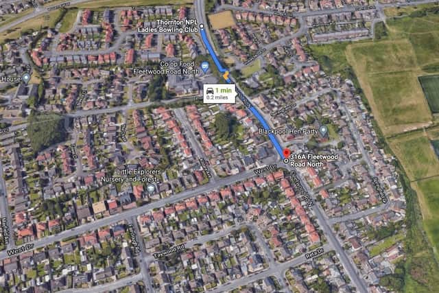 Resurfacing works will be carried out in Fleetwood Road North, between Rippingale Way and West Drive, in Thornton from Monday, May 24 to Thursday, May 27. Pic: Google