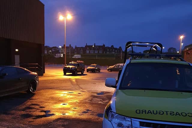 Sea rescue teams were called into action shortly after 2am this morning (Saturday, May 15) to help search for a missing woman who was found hours later on the sands at Knott End. Pic: HM Coastguard Fleetwood