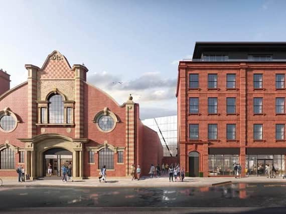 An artist's impression of how the revamped former King Edward Cinema and apartments will look
