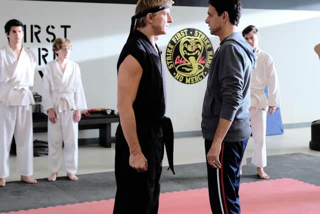 Cobra Kai stars Ralph Macchio (right) and William Zabka (left) have paid tribute to Blackpool's Jordan Banks, 9, who died after he was struck by lightning in the resort on Tuesday (May 11). Credit: Netflix