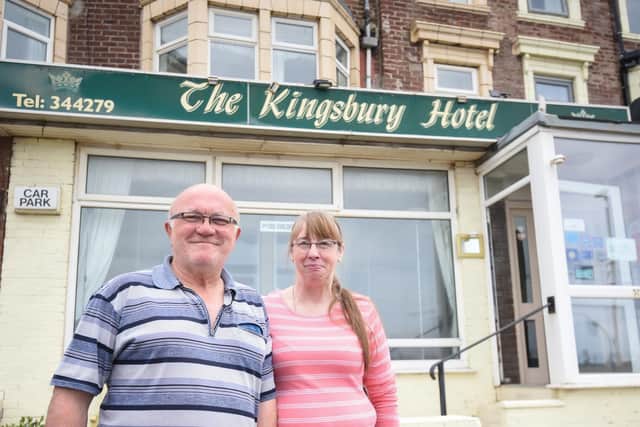 Valerie Hodgkiss and Peter Shaw are ready for the Kingsbury Hotel to reopen