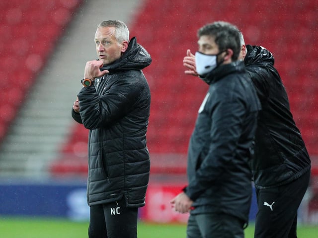 Neil Critchley takes his Blackpool squad into play-off action tomorrow