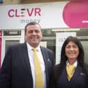 Anthony Brookes and Jackie Colebourne of Clevr Money, the Lancashire Credit Union