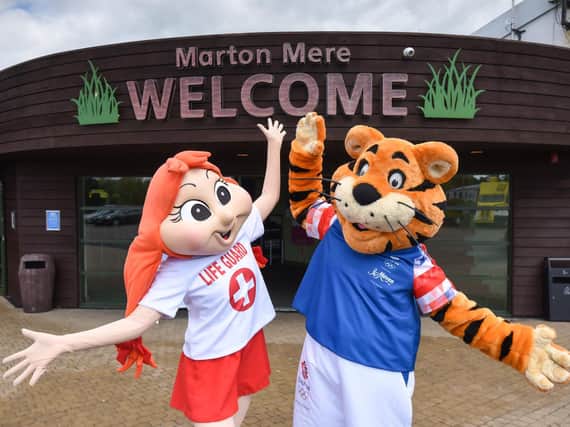 Parents can rely on Haven's mascots to keep their children entertained throughout their stay at parks around the country. Pictured are Polly and Rory the Tiger.