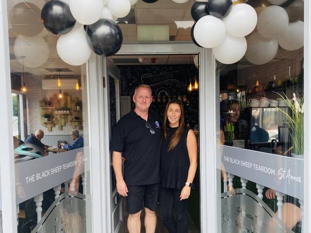 Jamie and Melanie Croasdale of the Black Sheep Tea Rooms in St Annes and Lytham