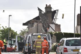 Blast site at Mallowdale Avenue. Heysham. Photo: David Hurst