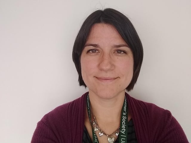 Tara Edwards, Lancashire and Cumbria Area Manager for the Alzheimer's Society