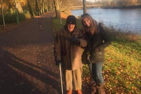 Brenda pictured with her father Eric