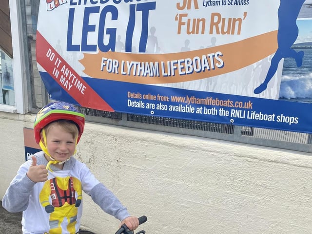 Henry at the Lytham RNLI boathouse