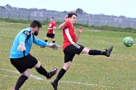 Sunday Alliance action from Marton's victory over Attend-a-Lock
Picture: KAREN TEBBUTT