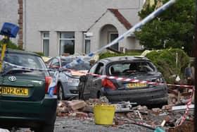 Blast site at Mallowdale Avenue. Heysham. Photo: David Hurst