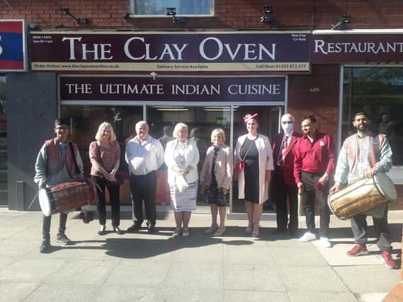 The official launch of the Clay Oven Indian restaurant in Thornton