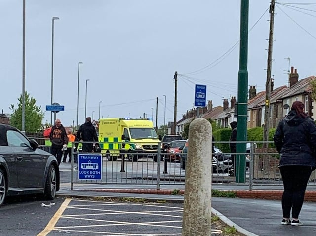 Unconfirmed reports say that the rider has suffered a medical episode, but this has yet to be confirmed by police or the ambulance service