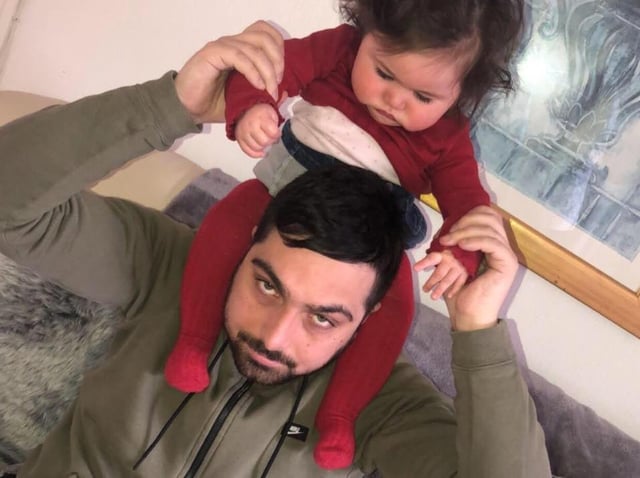 Myles Brent with his daughter Sienna