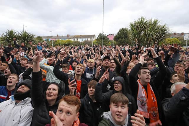 Blackpool supporters will be heard from inside the ground rather than outside tonight