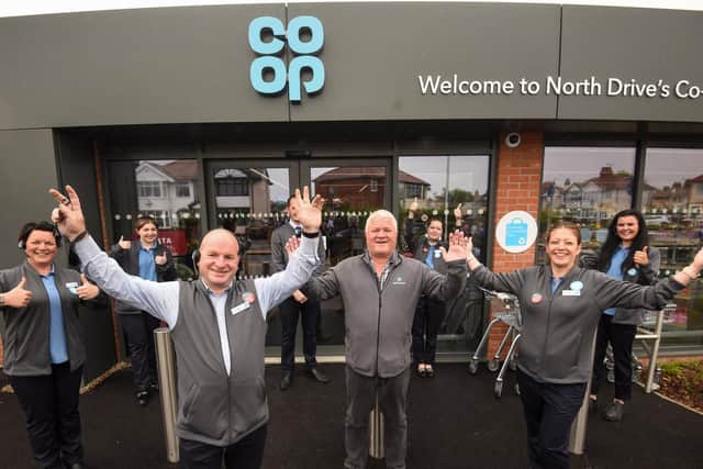 Staff at the new Co-op in North Drive, Anchorsholme. Picture: Daniel Martino/JPI Media