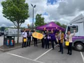 Capitol Centre McDonald’s team members with H&S co-director Lisa Dunnington, franchisee supervisor Alex Chattaway, Ronald McDonald House Charity's Kathryn Tighe and Age Concern's Abby Waylett.