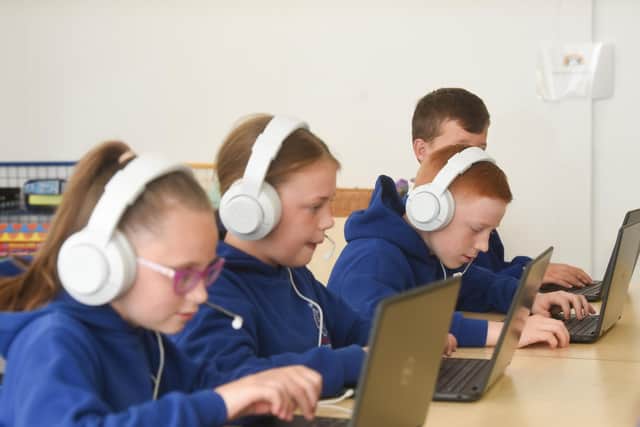 All pupils at the academy now have a laptop each to learn on. Picture: Daniel Martino/JPI Media