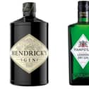 Hendrick’s Gin on the left, and Lidl's Hampstead Gin on the right