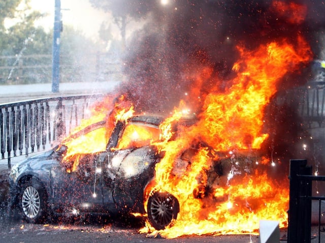 Hundreds of vehicles torched in Lancashire