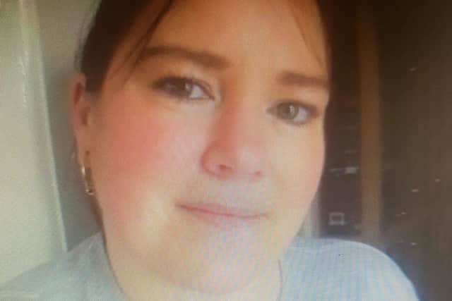 Kerry Coles, from Fleetwood, is around 5ft 1ins tall with long brown hair and was last seen wearing a black coat with a fur hood, a grey jumper, black leggings and black boots. Pic: Lancashire Police