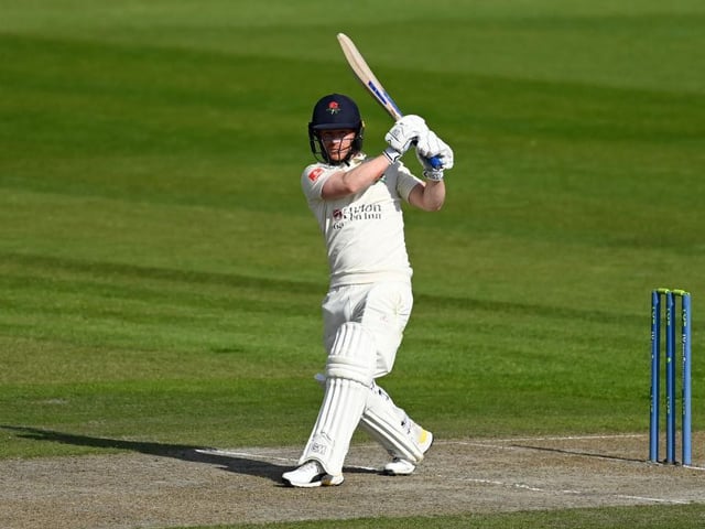 Alex Davies scored his fifth half-century of the season on day one of the Roses match