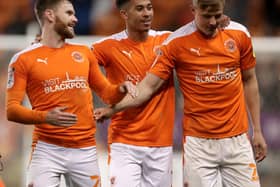 Blackpool's players celebrated play-off semi-final success against Oxford United last week