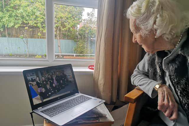 The on--line music sessions have proved a big hit with residents at Pennystone Court